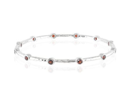 Garnet Stacking Bangle For Cheap