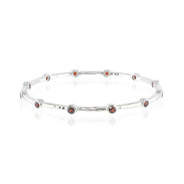 Garnet Stacking Bangle For Cheap