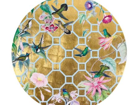 Hummingbird Trellis Hard Placemats, Set of 4 Online now