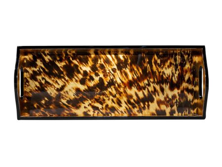 Tortoiseshell Lacquer Bar Tray Hot on Sale