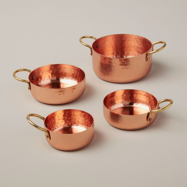 Copper Measuring Cups, Set of 4 on Sale