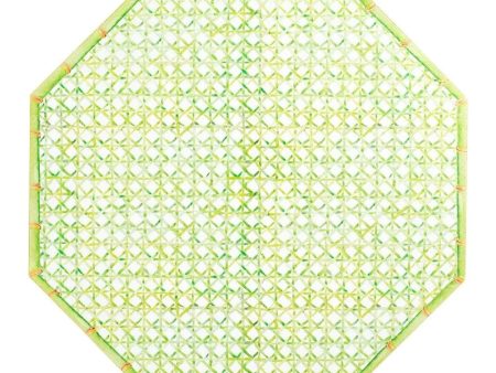 Green Trellis Hard Placemats, Set of 4 Cheap