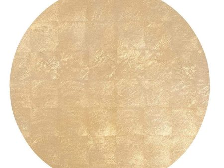 Gold-Leaf Hard Placemats, Set of 4 For Discount