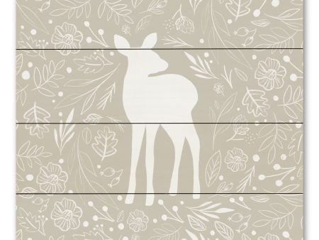 BRO212PAL - Floral Deer - 12x12 Hot on Sale