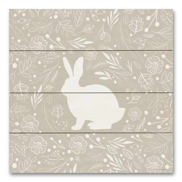 BRO211PAL - Floral Rabbit - 12x12 For Sale