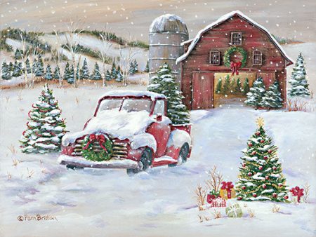 BR518 - Snowy Christmas Farm     - 16x12 For Sale