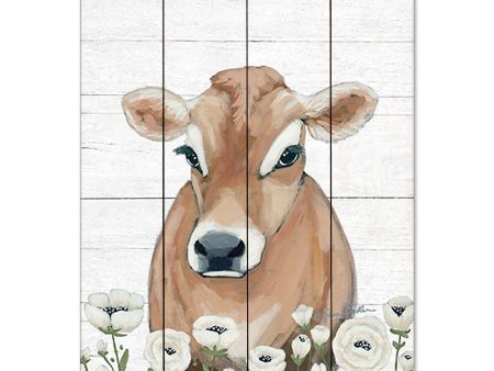 BAKE290PAL - Cow With Flowers - 12x16 Online