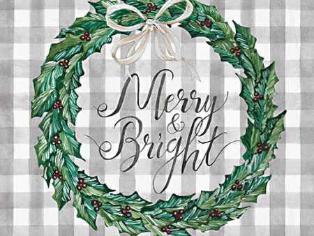 CIN2437 - Merry and Bright Wreath - 12x12 For Sale